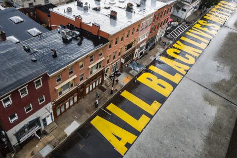 American street corner